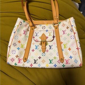 Louis Vuitton White murakami Monogram Tote